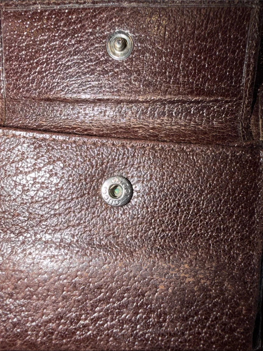 Gucci Beige and Brown Eclipse GG Canvas Snap Wallet with Silver-Tone Closure